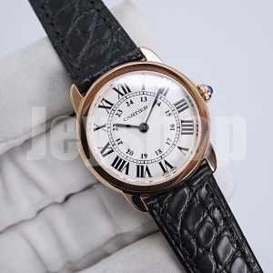 K11 롱드 솔로 드 까르띠에 로즈골드 워치 스몰쿼츠/