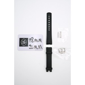 (판매 완료) 오메가 러버 블랙 20-18MM (OMG-11)