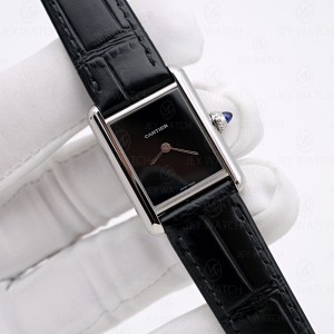 F1/까르띠에 탱크 머스트 블랙 스몰 29.5x22mm WSTA0071