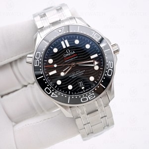 VS/오메가 씨마스터 다이버 300M V4 블랙（무브 개선）