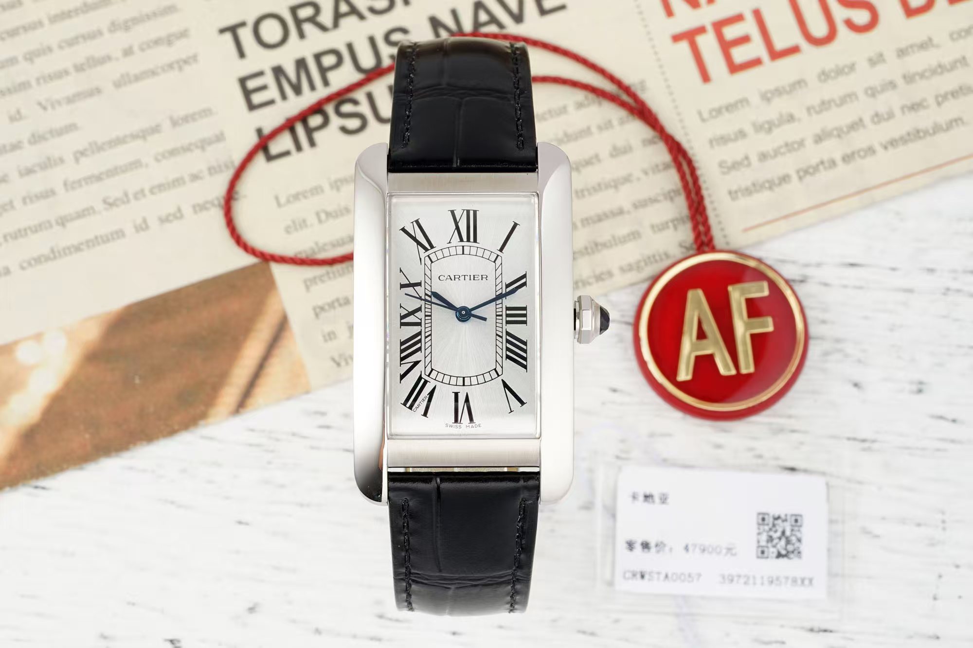 AF/까르띠에 탱크 Medium 41.6MM×22.6MM