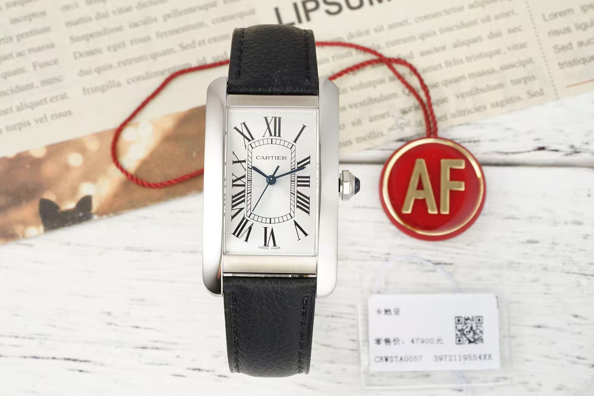 AF/까르띠에 탱크 Medium 41.6MM×22.6MM