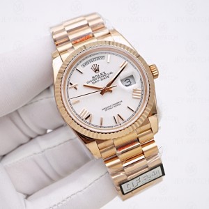 QF/롤렉스 데이데이트 V5 36MM 에버로즈 로만 128235