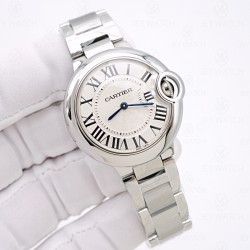 중국당일발송 3K/까르띠에 발롱블루 33MM 쿼츠 （신형 브레이슬릿）