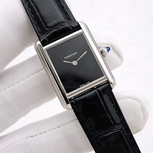 AF/까르띠에 탱크 머스트 블랙 스몰  29.5x22mm WSTA0071