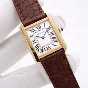 AF/까르띠에 탱크 솔로 워치 에버로즈 엘리  스몰