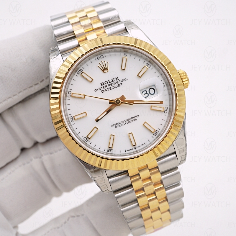 VS/롤렉스 데이저스트 주빌리 41mm 콤비 화이트바 126333//