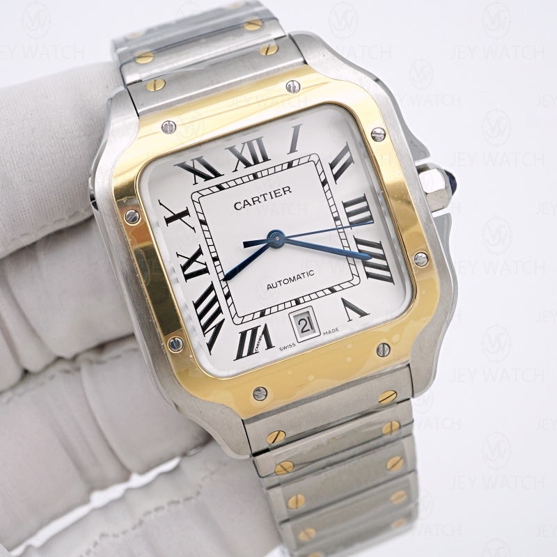 AF/까르띠에 산토스 옐로우 골드 콤비 라지