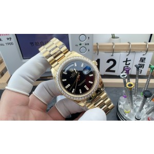 CBD/롤렉스 데이데이트 40MM 텅스텐 페이브