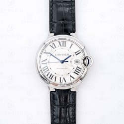 CR/ AF 발롱블루 드 까르띠에 40mm 오토메틱 레더