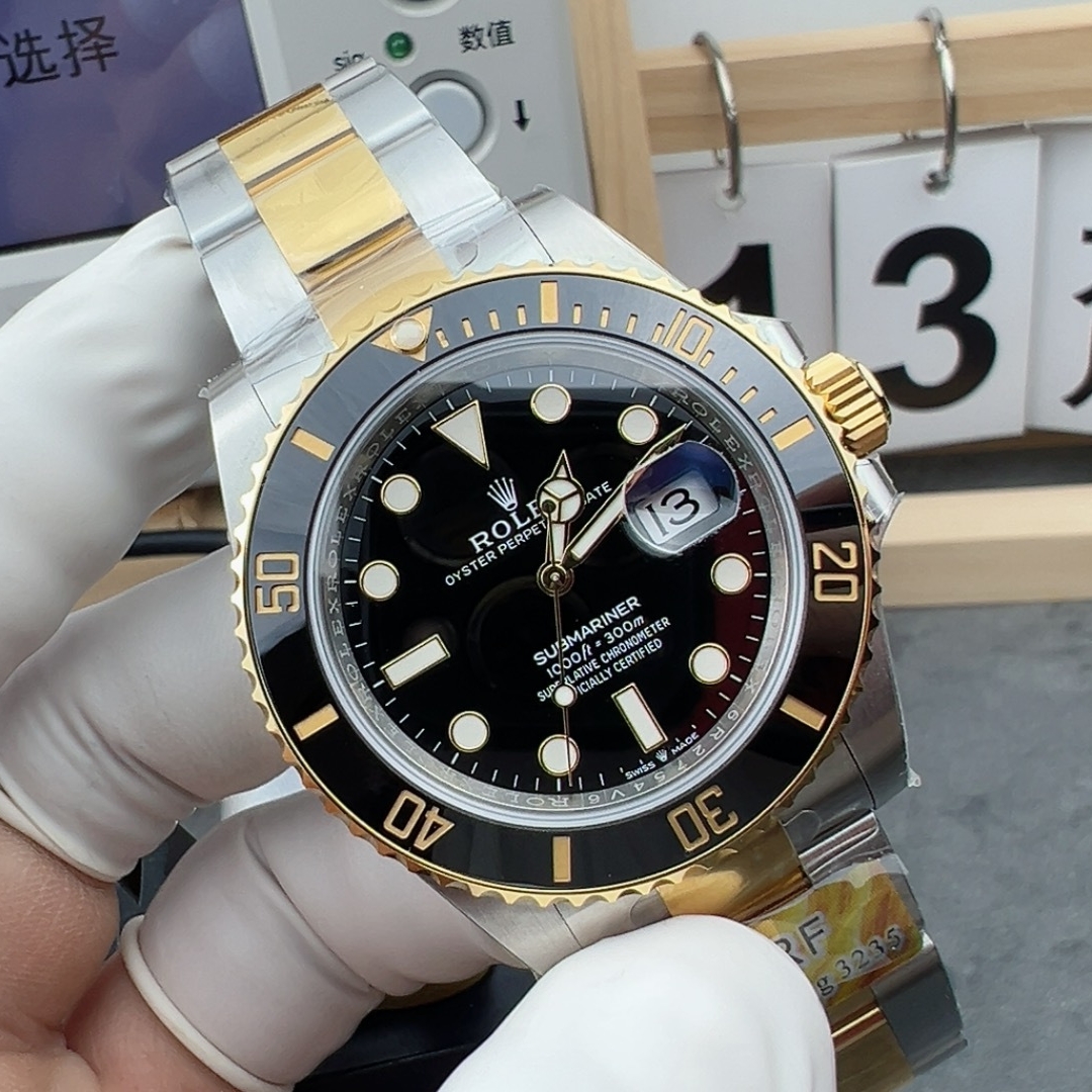 劳力士 arf41mm间金黑